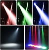 Pinspot Light with Remote 4 in 1 Stage Spotlight: 15W RGBW LED Beam Mirror Disco Ball Spot Lights - Mini Pin Lighting for Party DJ Disco Wedding Bar Club Indoor Show [Energy Class A+++]