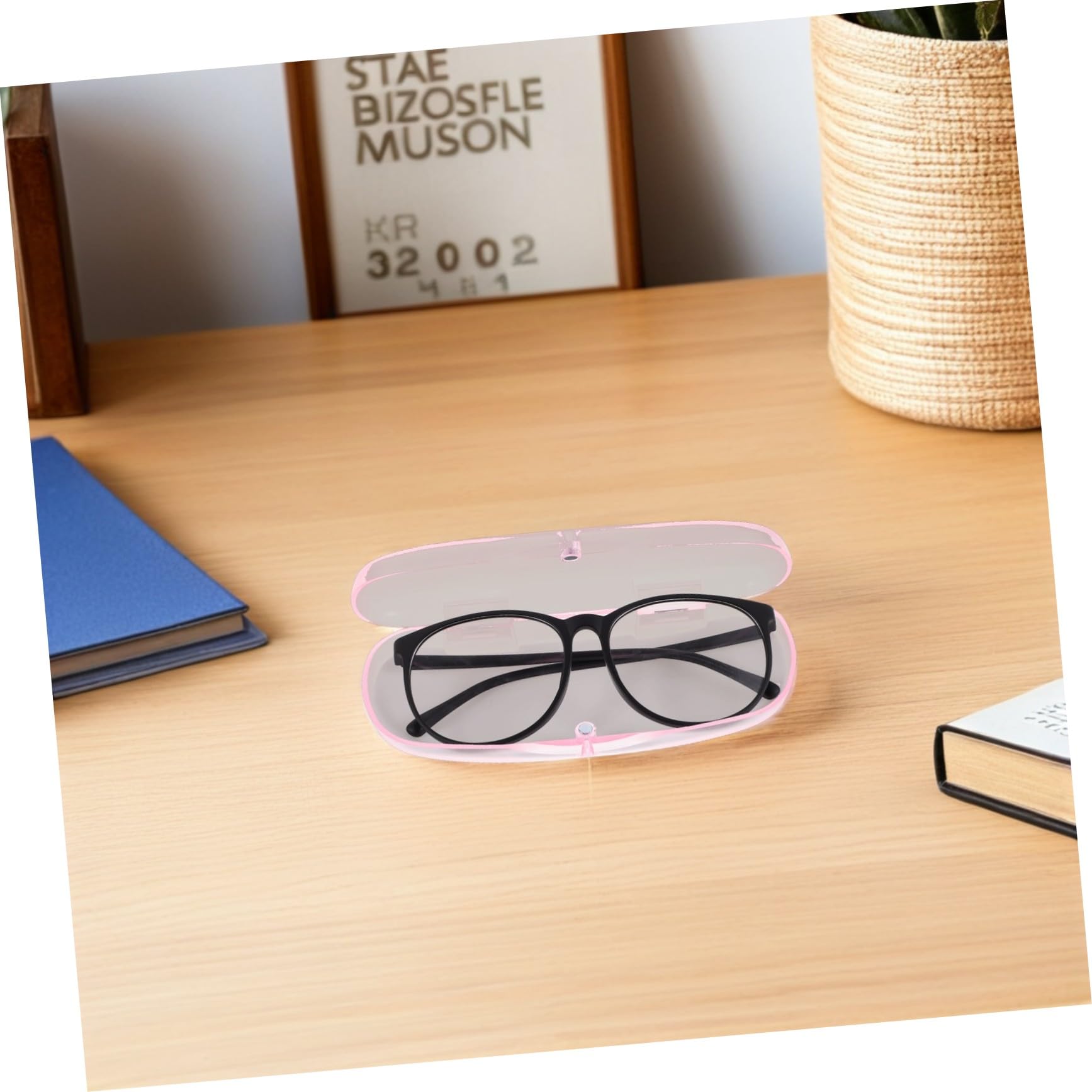 Custodia per Occhiali 10 Pezzi 15, 5x6, 5x3, 5 Cm in Pvc Rosa | Portaocchiali Opaco, Antiurto e Antipolvere, Formato Compatto per Viaggio ed Escursioni, Stile Essenziale