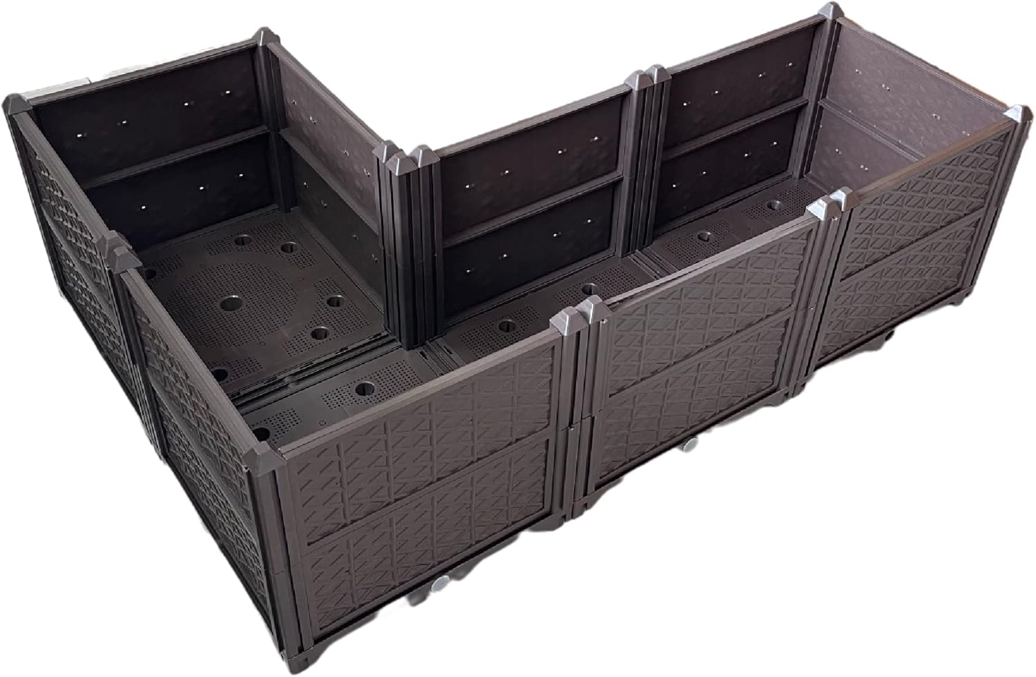 Rectangular Raised Garden Bed Kit Raised Bed Planter Box Large Planting Planter Kit Indoor Outdoor Plastic Planter Grow Box for Fresh Vegetables, Herbs, Flowers & Succulents