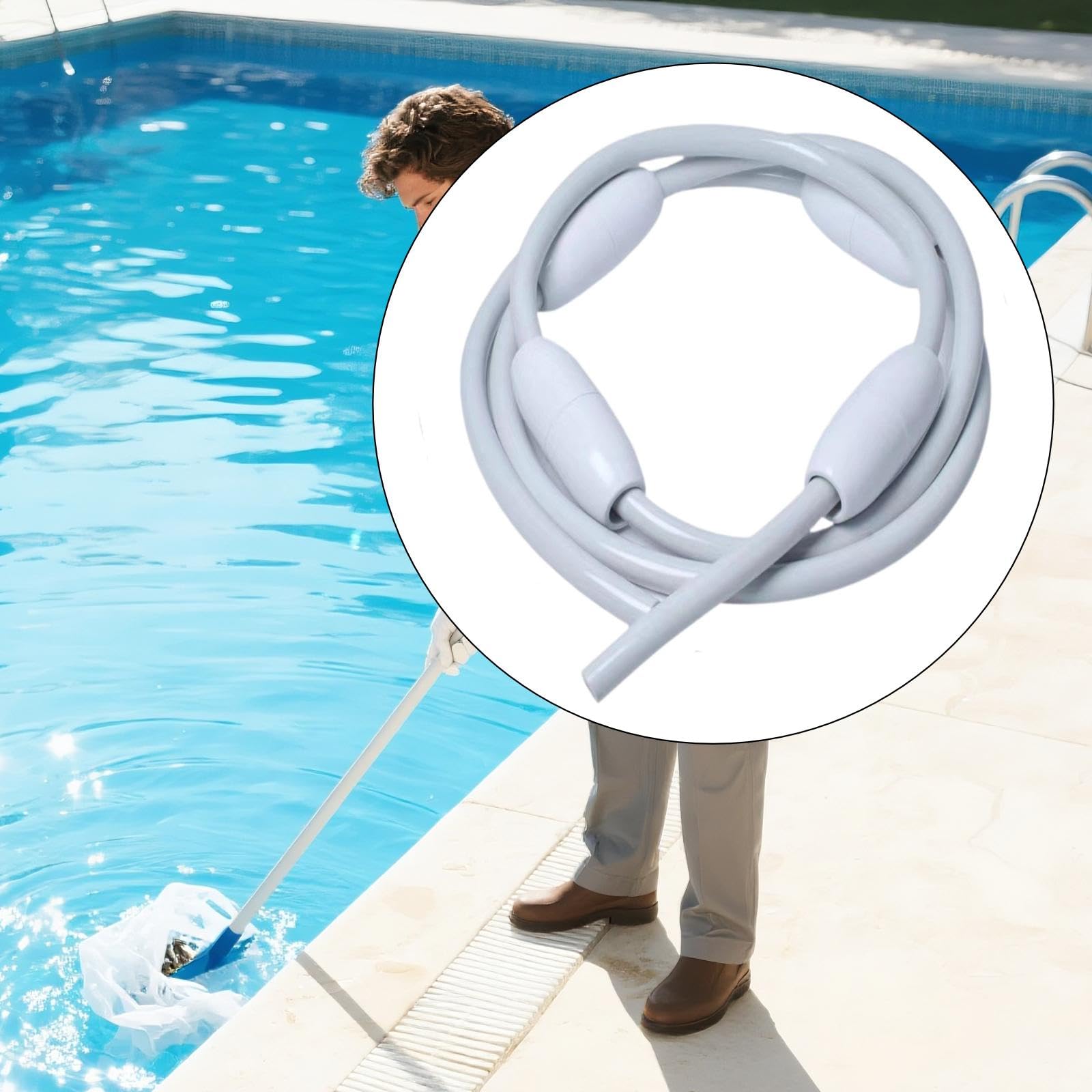 Kit de Accesorios para de Limpieza de Piscinas, Adaptador de Repuesto para Limpieza de Piscinas, Accesorio Universal, Construcción, con Cabezal Flotante
