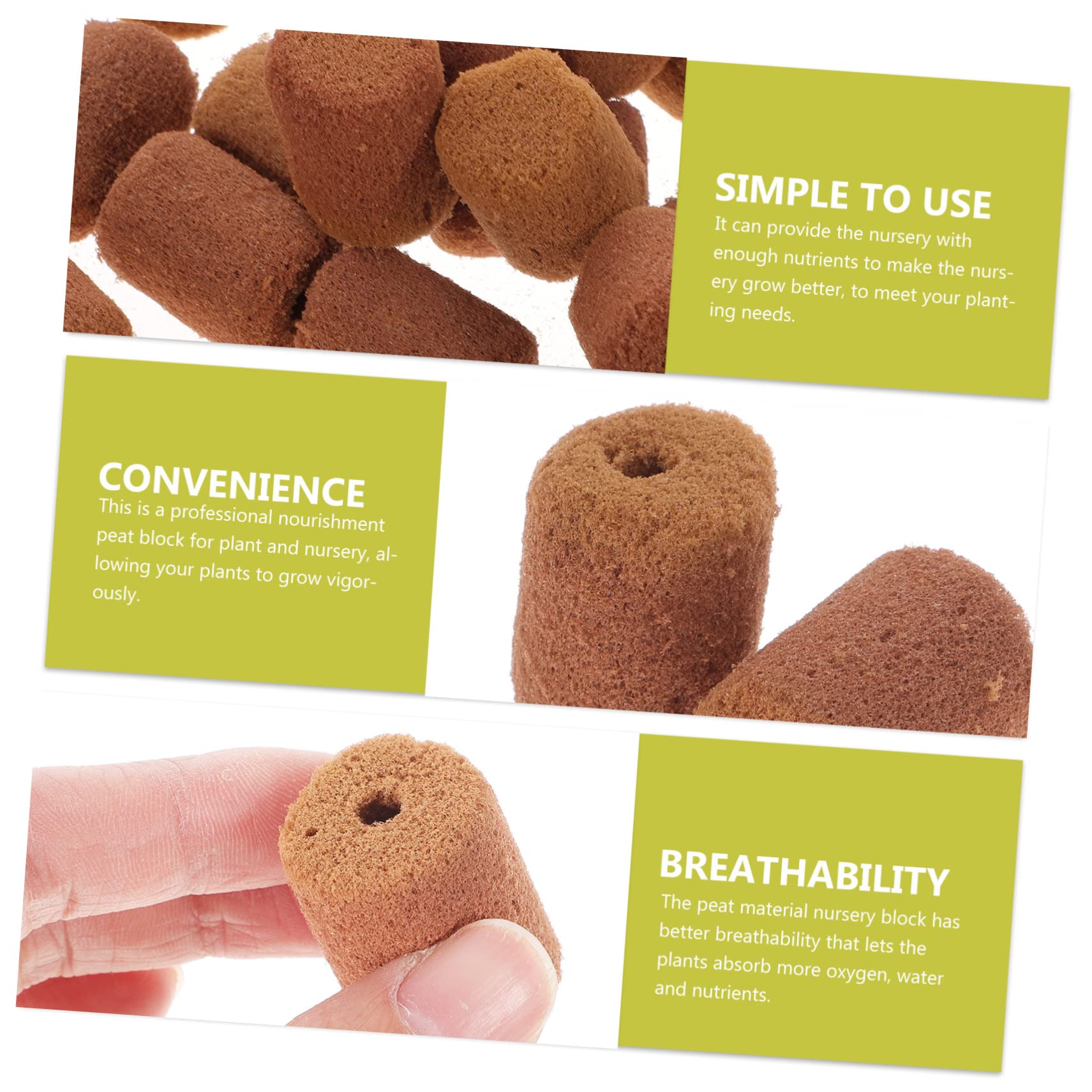 Didiseaon 400pièces Nutrient Soil Blocks pour Cultivation De Plantes Et Fleurs Substrat De pour Culture Hydroponique Et Jardinage