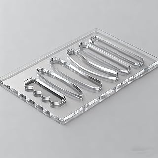 Professional Acrylic Router Templates 6-in-1 Woodworking Jig Set for Precise Handles, Grooves & Inlays – Reusable Guide for DIY Projects & Carpentry