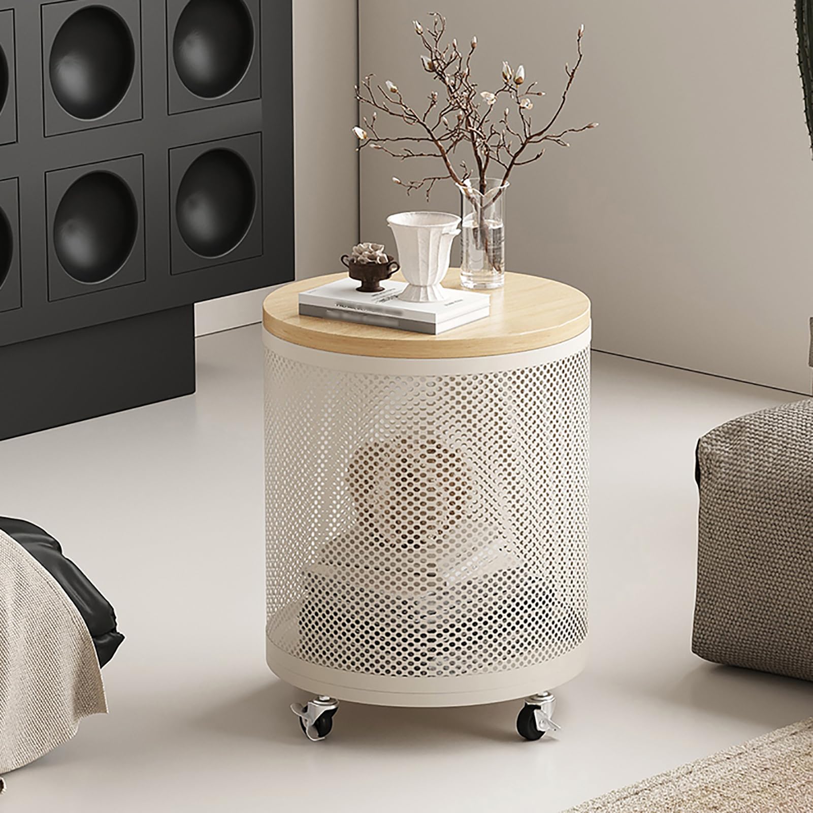 Table d'appoint rustique vintage pour salon et chambre chaleureuse