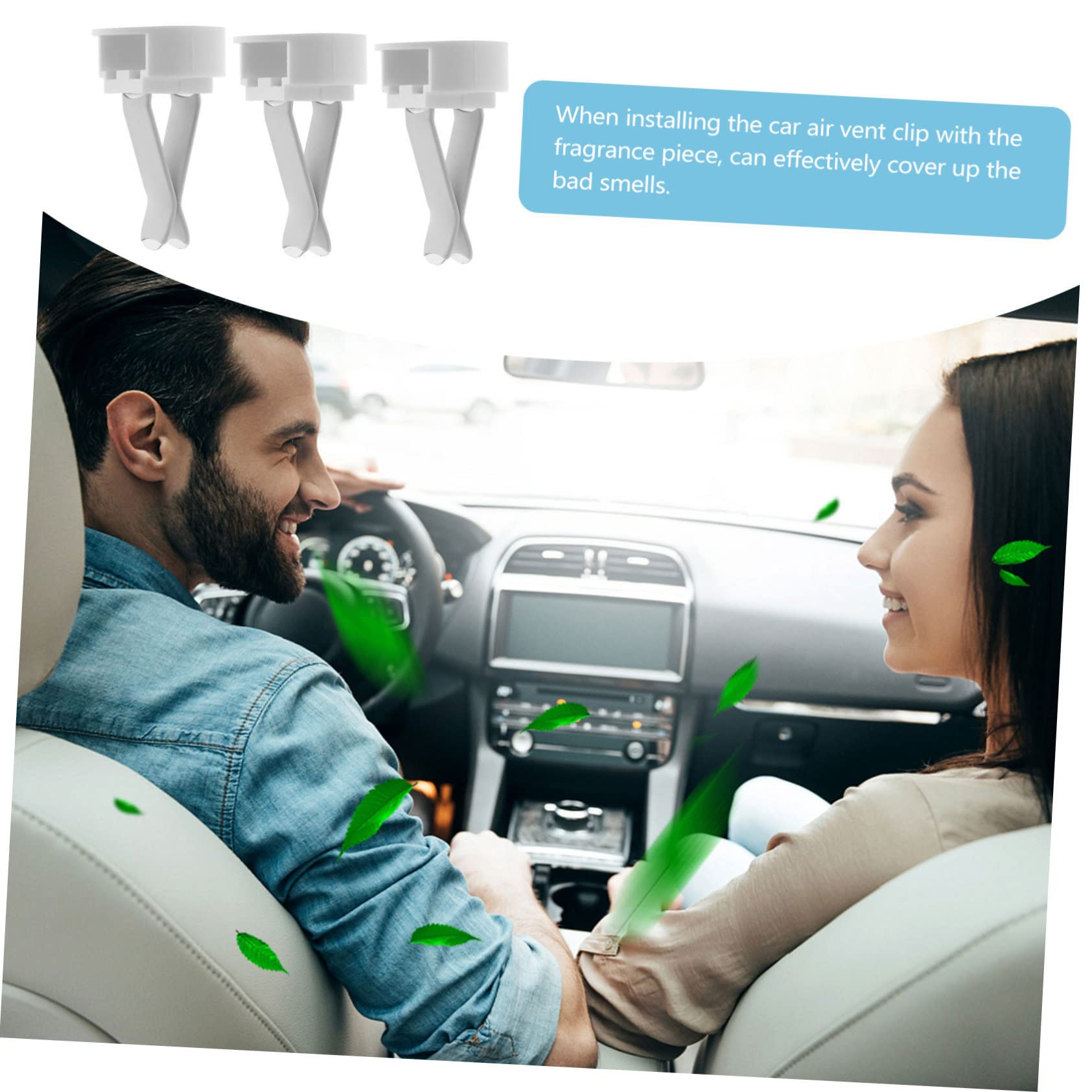 MAGICLULU Clip Set 100 Pezzi Ganci per Bocchetta Aria Auto per Auto in Metallo e Plastico per Decorare e Profumare L'auto Facilmente