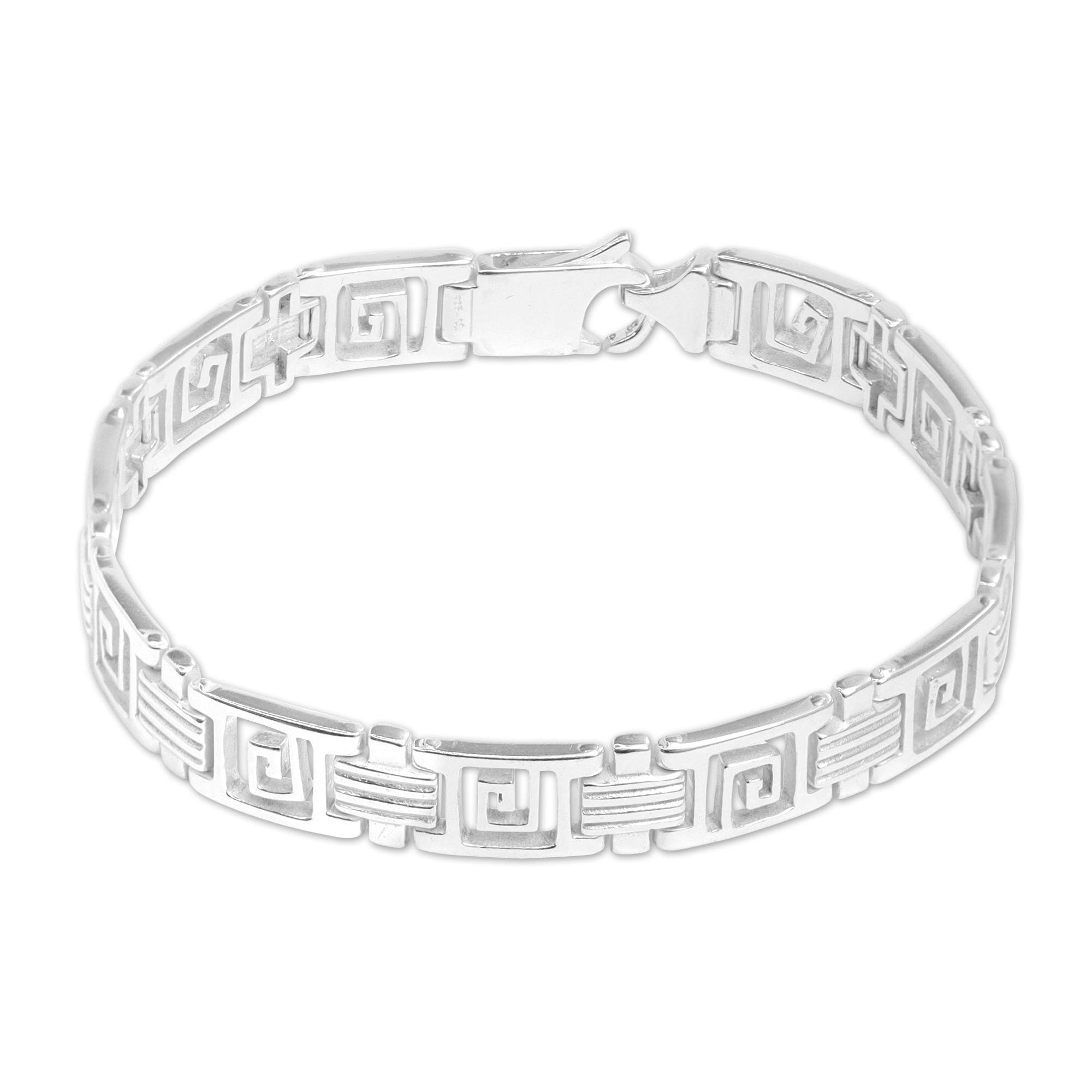 Silver Style 925 Sterling Silver Retro Bracelet For Men (silver) (B091SS5J9T) Amazon Price History, Amazon Price Tracker