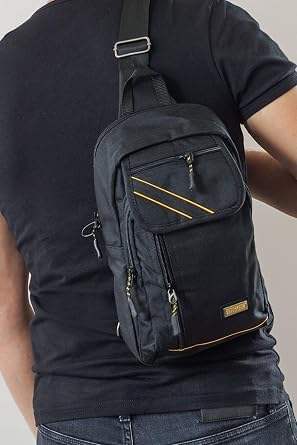 apraz S rt Omuz G s Su Ge irmez Ask l  Unisex Gri  eritli Siyah  anta 18x30 cm SPORT C ZDAN HED YEL
