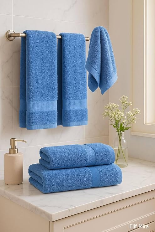4’lü Banyo Havlusu Seti 70x140 cm Pleasure