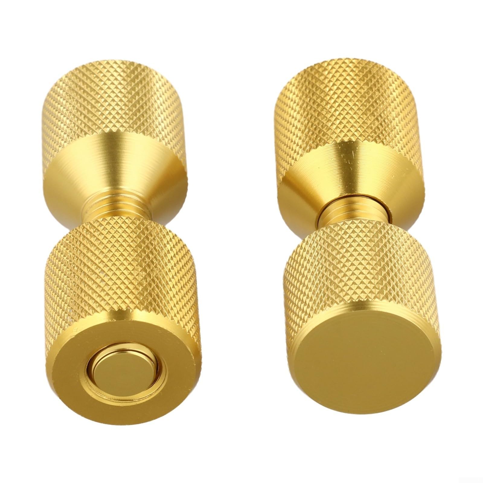 Lot de goupilles d'alignement de bride, goupilles à deux trous de 3,8 cm pour brides ASME de 68 kg de 1,27 à 35,6 cm, aluminium 6061 trempé avec finition oxyde noir, ergonomique (doré)