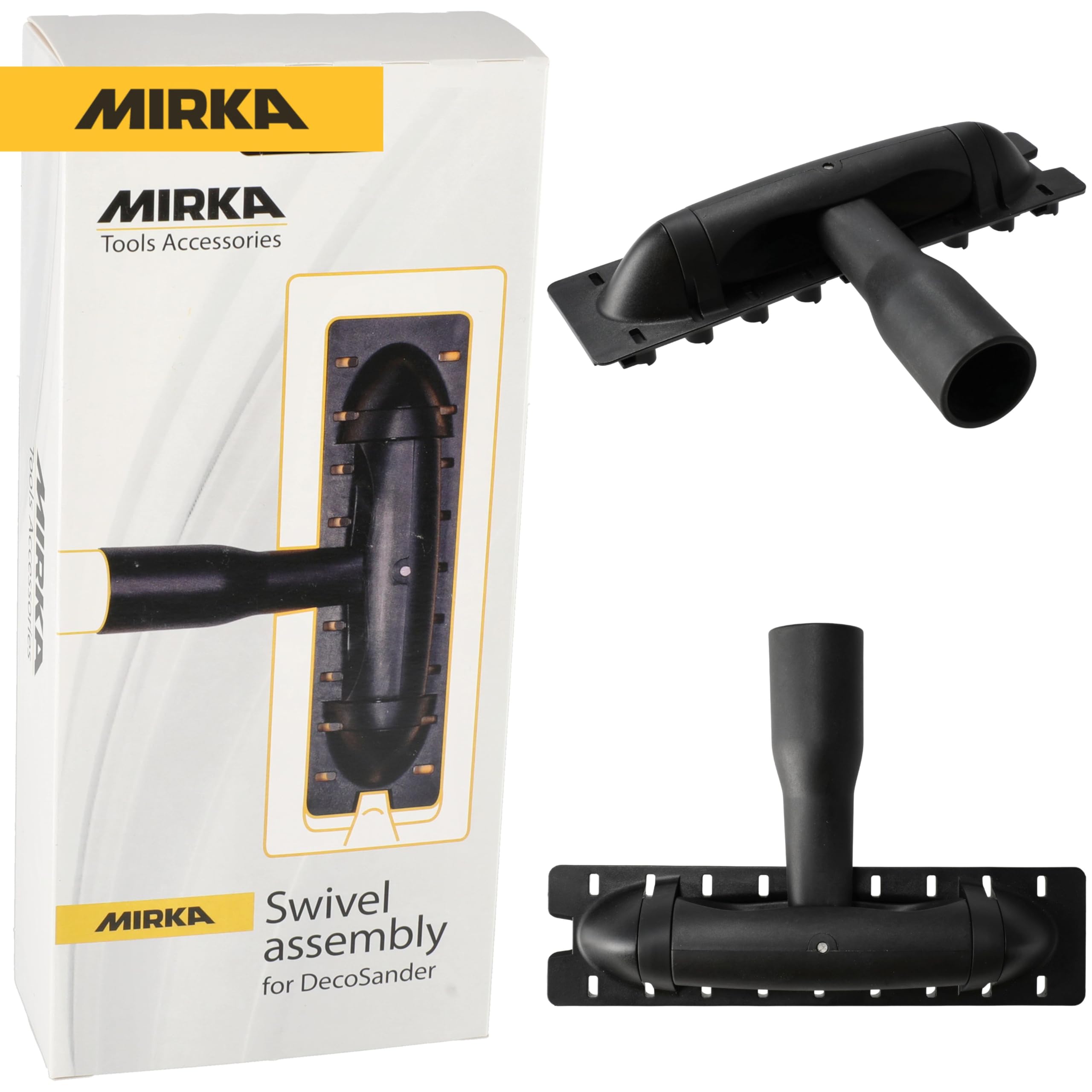 Mirka Testa di levigatura stabilizzata per levigatrice ad asta DecoSander/Flessibilità di 180° / Per la finitura liscia di pareti e soffitti, cartongesso, lavori di dettaglio / 8393000011