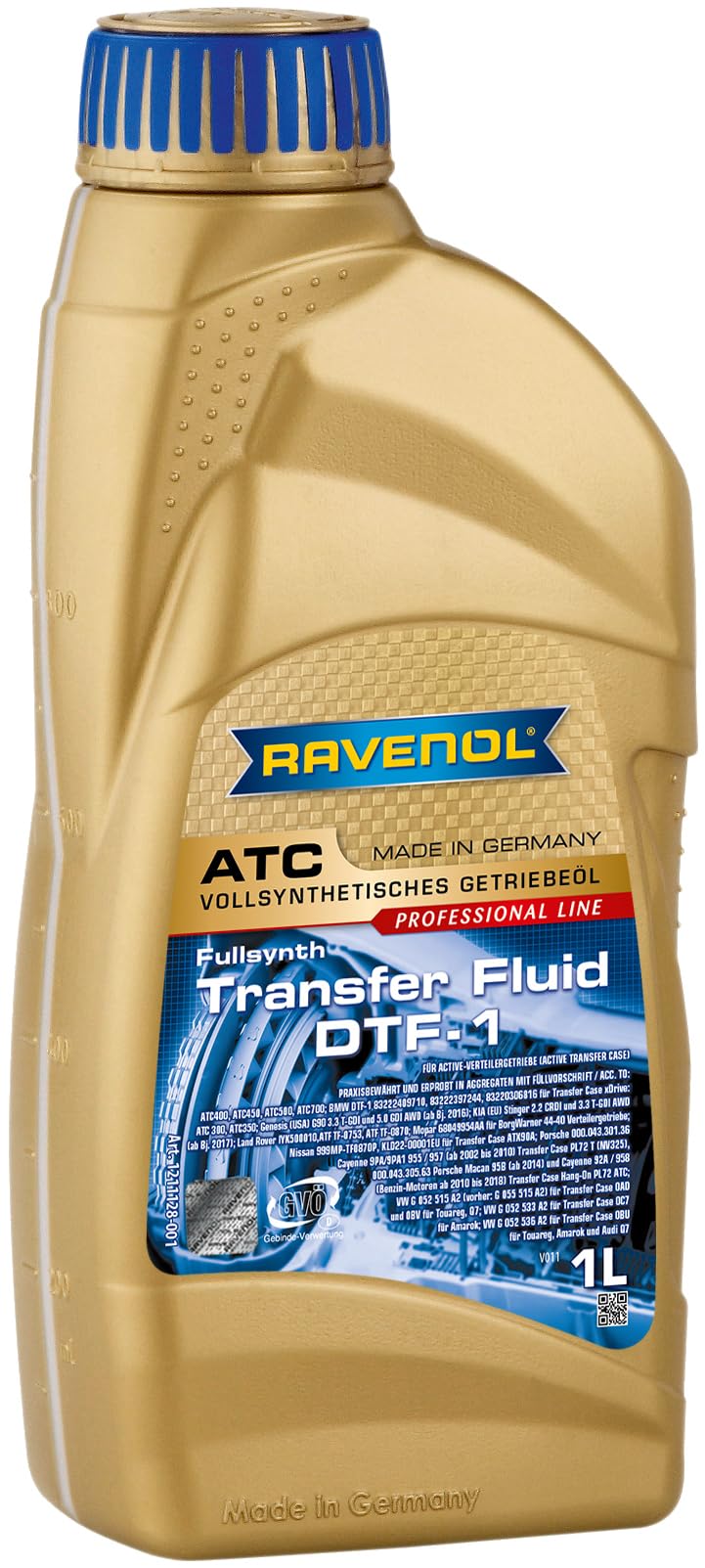J1C1125 Transfer Case Fluid TF-0870 - Full Synthetic (1L)