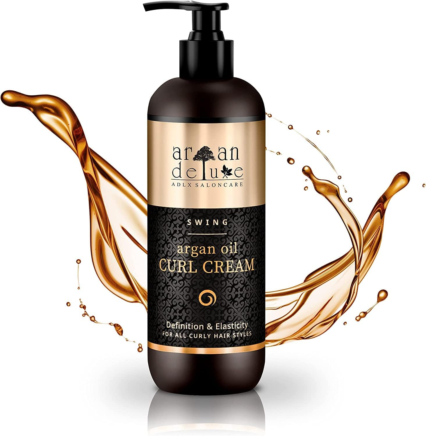 Argan Deluxe Curl Cream in salon quality - Argan oil hair care for natural curls, curly hair and curl care - Curl Cream from Morocco with argan oil - 300 ml