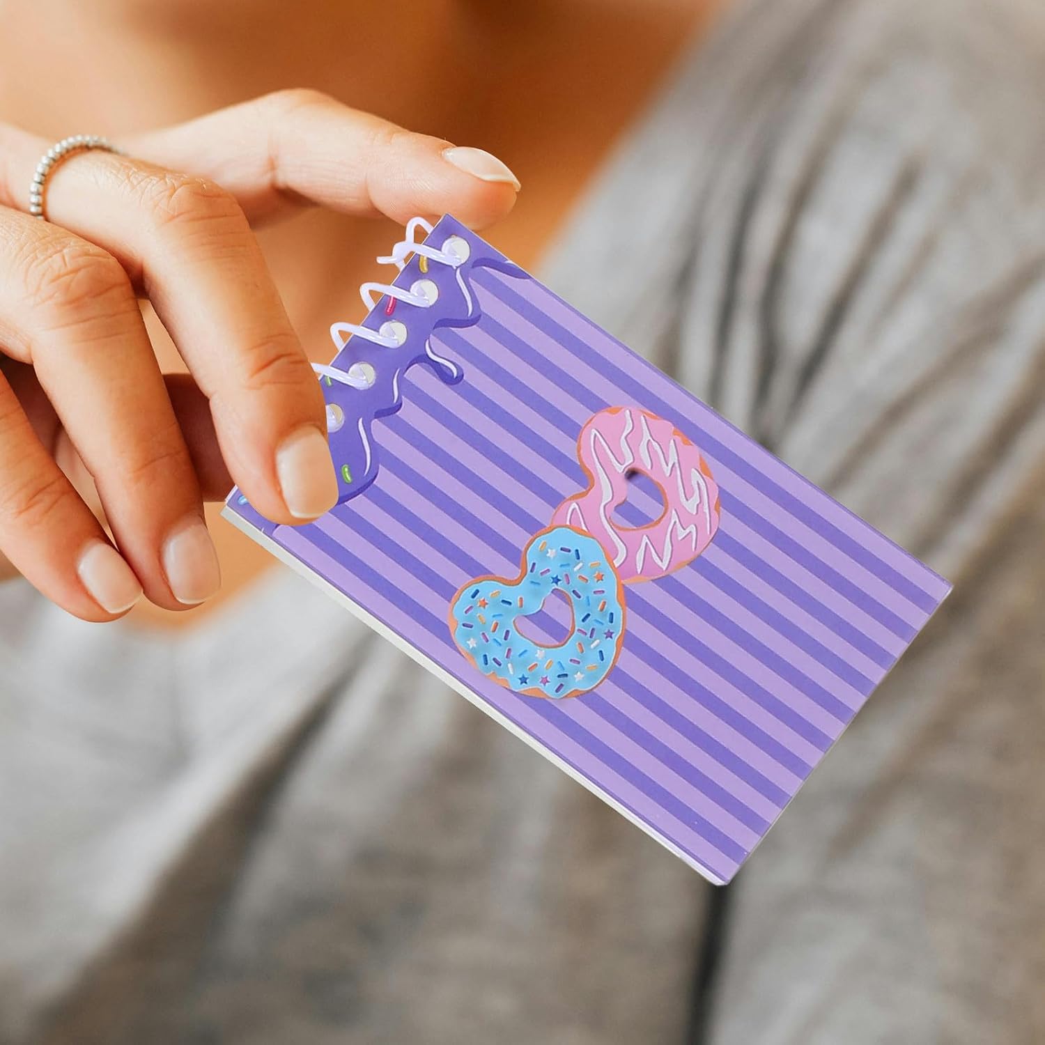 COOPHYA 8pcs Spiral Notebooks Set Small Pocket Notepad with Lined Pages Vertical Mini Memo Pads for School Office Daily Use