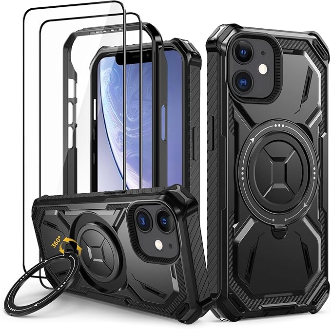 ENCASED Cover per iPhone 15 Pro - Con Protezione Schermo Integrata