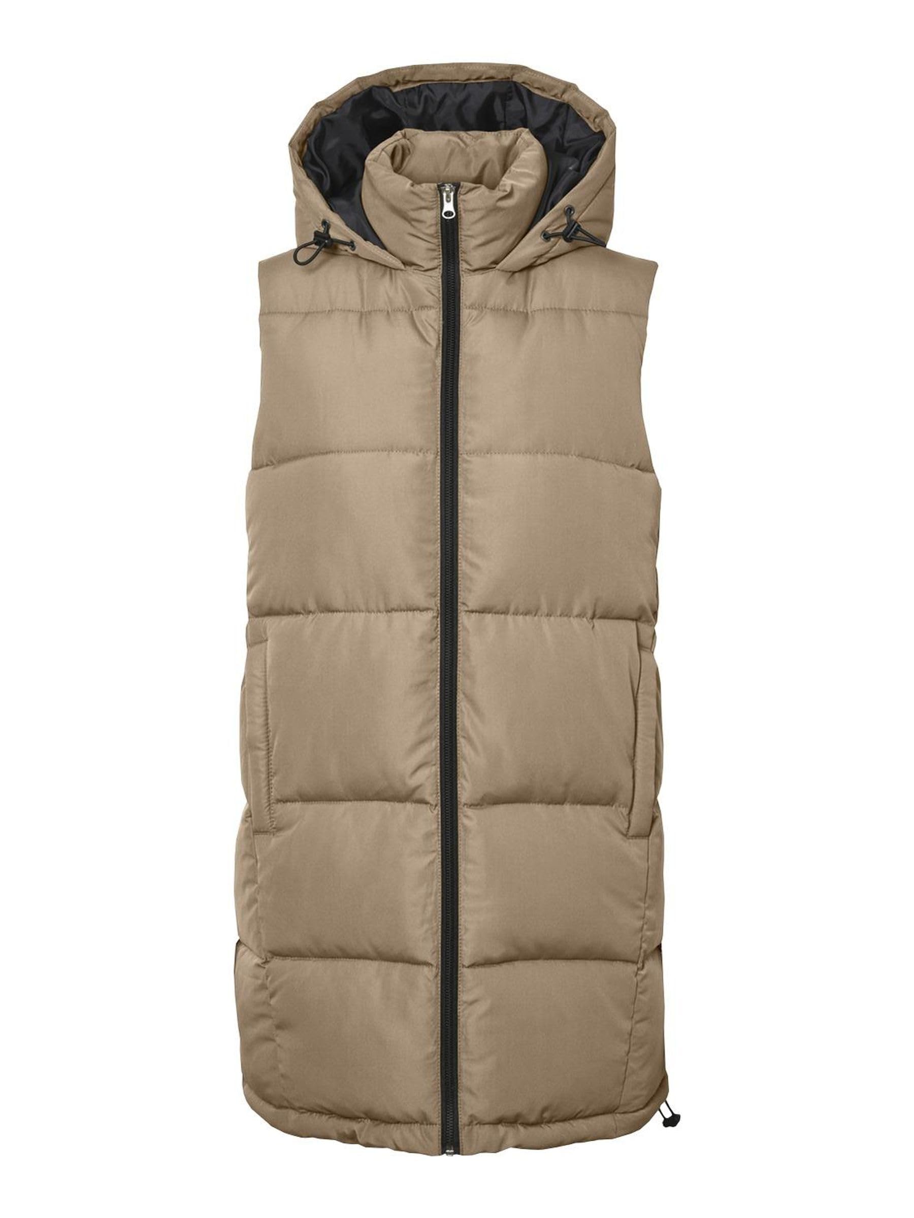 Noisy may Women's Nmaurora Hood Vest Noos Jacket, Nomad, S