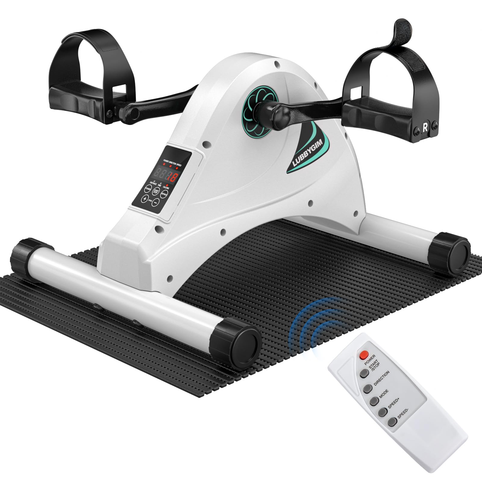 LUBBYGIM - Motorized Exercise Bike Pedal Exerciser for Seniors Rehabilitation Training Electric Exercise Under Desk Pedal Exercise for-image-38