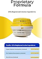 Vista 3 de PoolRx + Unidad de Algicidas Minerales, Control de Algas de hasta 6 Meses, para 100-400 galones, Amarillo y Blanco, Nueva Fórmula con Plata.