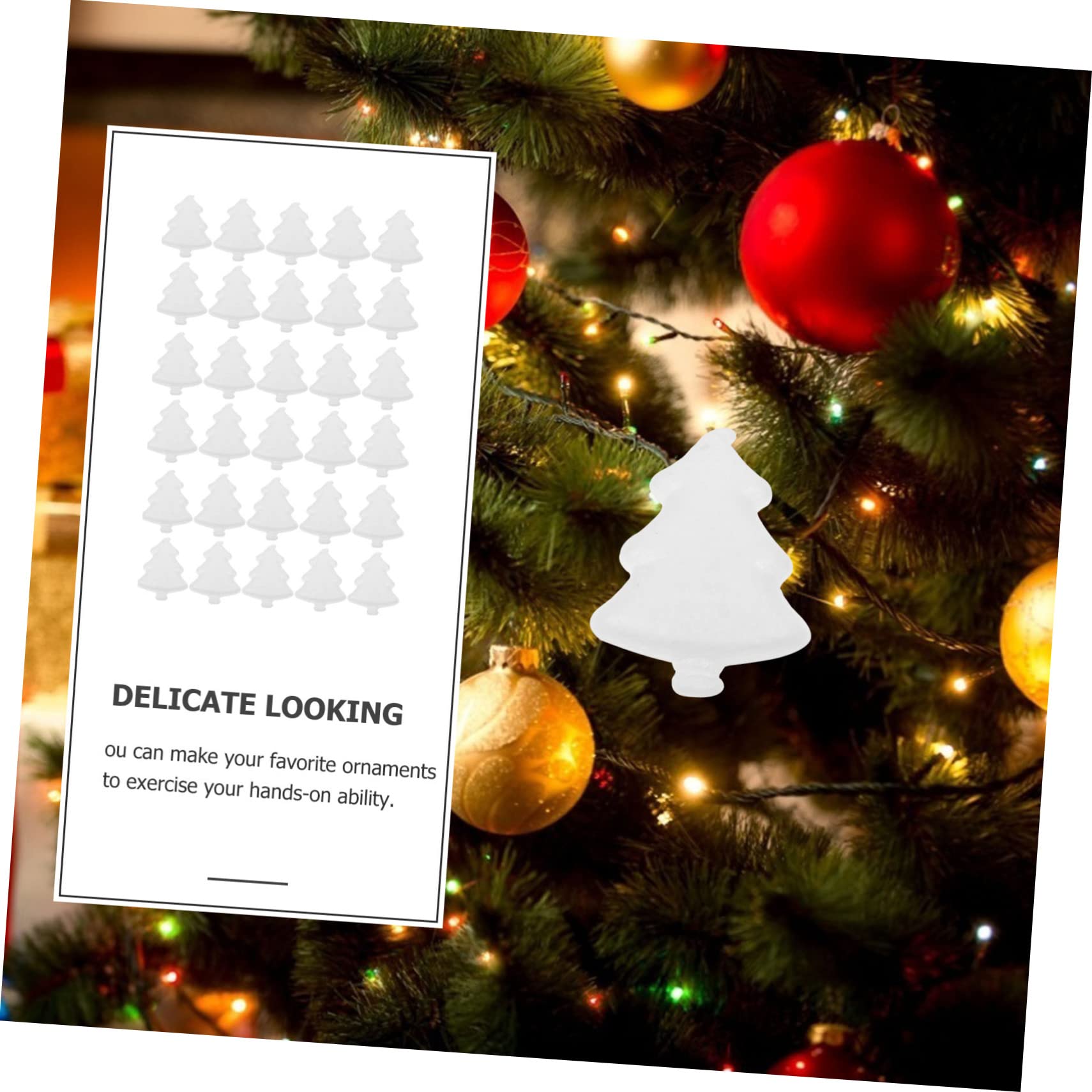 Alipis 6 Set Albero Pop-up in Schiuma Forniture Per Feste Di Natale Ciondolo A Forma Di Albero Decorazione Decorazioni Ornamenti Arredamento Ciondoli Natalizi Bianca 30 Pezzi * 6