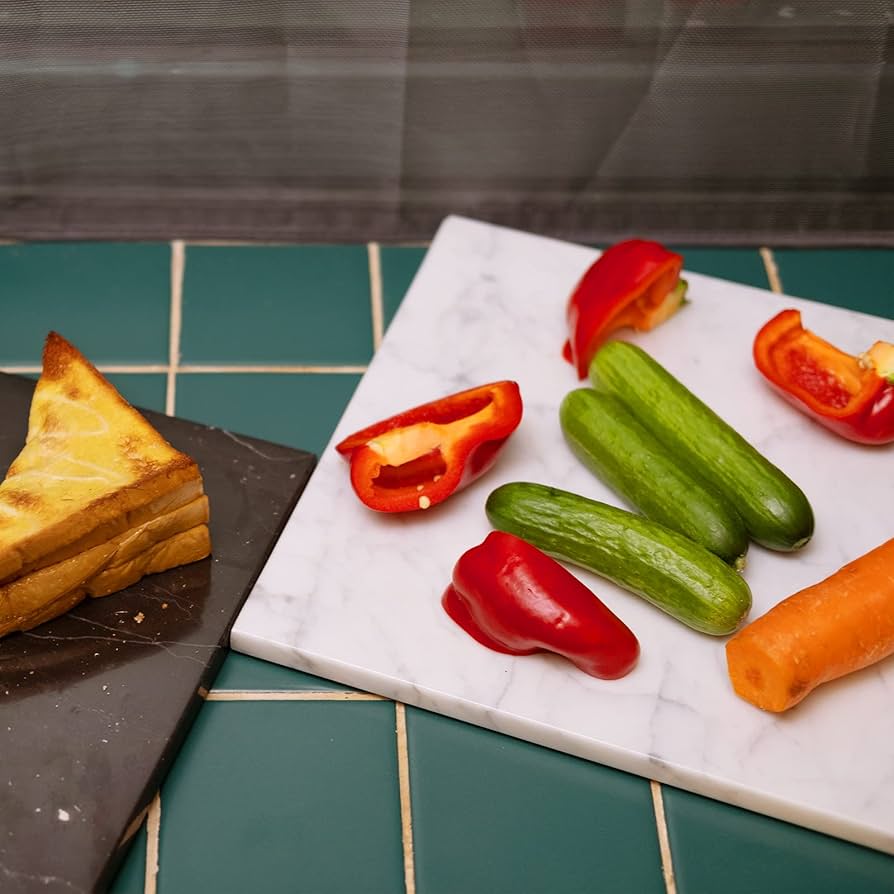 大理石まな板とローリングピンセット Amazon | HERFECEAL 天然大理石 まな板 カッティングペストリー