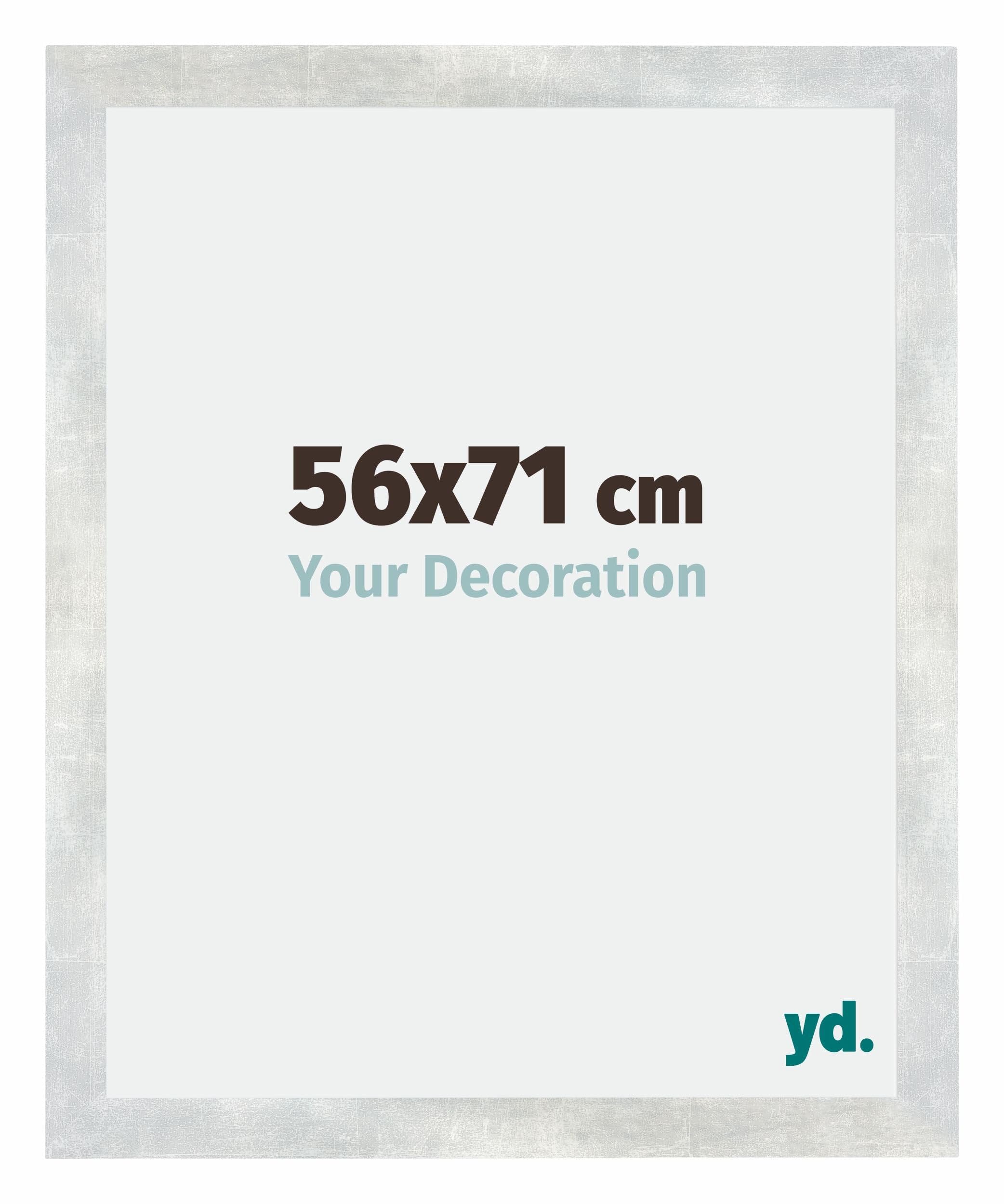 Your Decoration - Picture Frame 56x71 cm - Silver Shiny Vintage - Decorative Wall Frame in MDF with Antireflection - Frame 56x71 - Mura โ image 1
