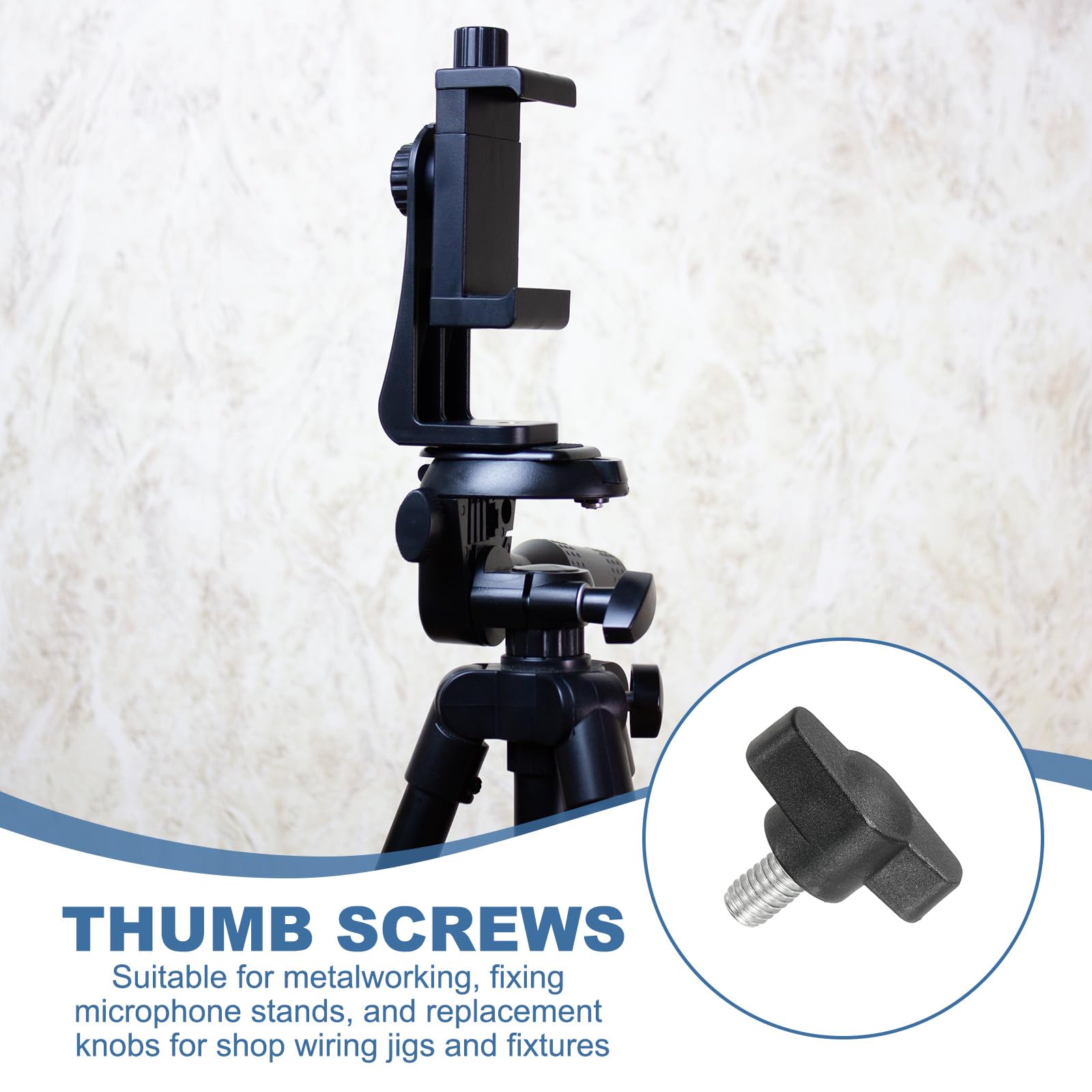 YELARXI Z- Shaped Thumb Screws 304 Stainless Steel Tee Wing Knobs Screws Clamping t Head - Image 4
