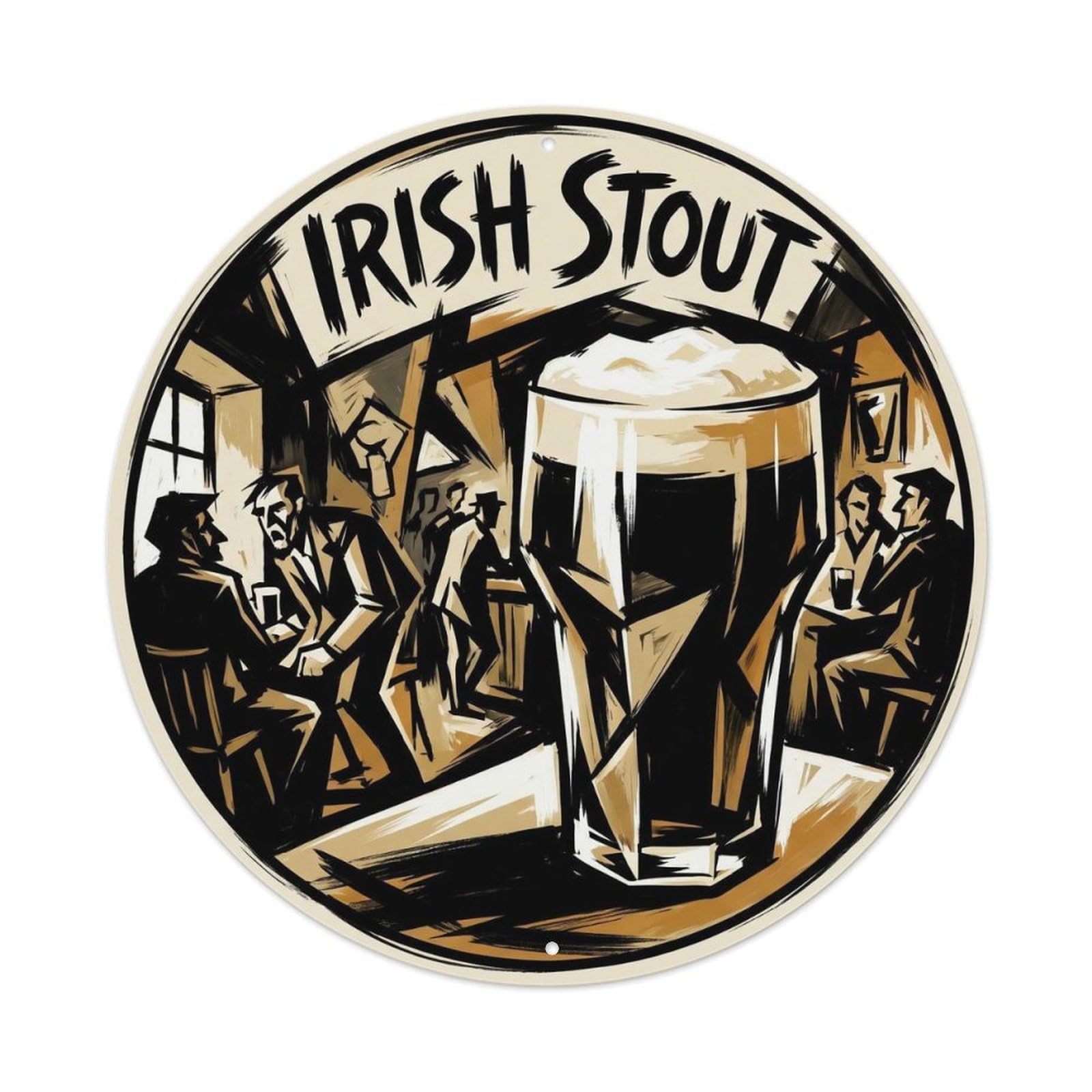 Heritage Irish Stout Beer Pub Culture Farmhouse Brew Metal Tin Sign
