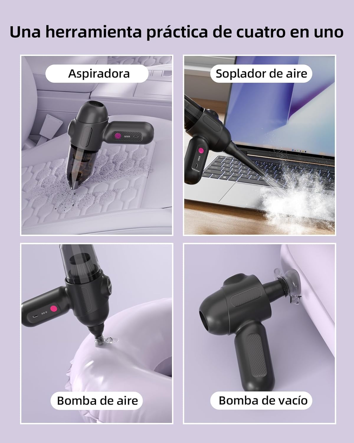 Aspirador de mano 4 en 1 por 9,99€ ¡¡39% de descuento!!