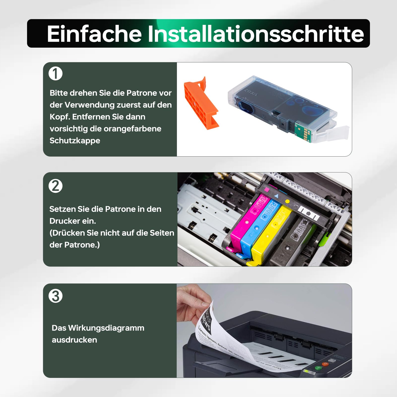 924XL 924e Tintenpatronen-Kombipack, kompatibel für HP 924e und 924XL | Tintenpatronen-Multipack, kompatibel für HP OfficeJet Pro 8120, 8123, 8100, 8130, 8133 (4er-Pack)