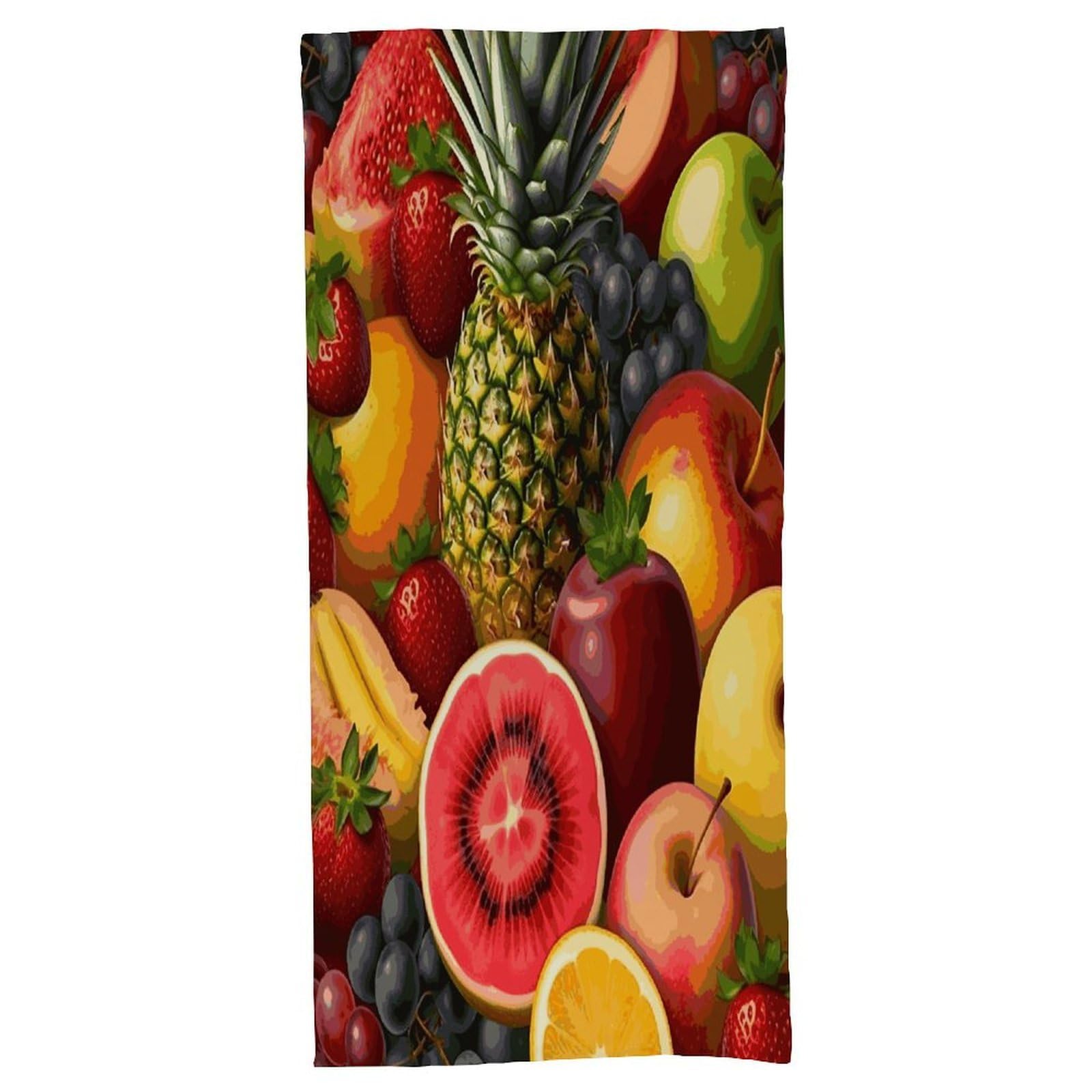 Fekiloot Men's Style Fresh Juicy Fruits Pineapple Berries Watermelon Grape Orange Bath Towel Highly Absorbent,Beach Towels For Wo,Pool Towel Bathroom Essential For Beach,Gym,Travel, Camp
