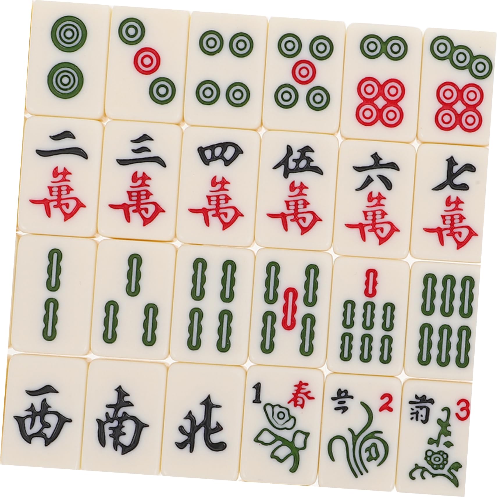 Kleiner Reise Mahjong Satz 22mm, 1 Satz, Kunstharz, Tragbar | Reisen und Enge Räume, Vielseitig Einsetzbar, Kompaktes Spiele Satz für Unterwegs