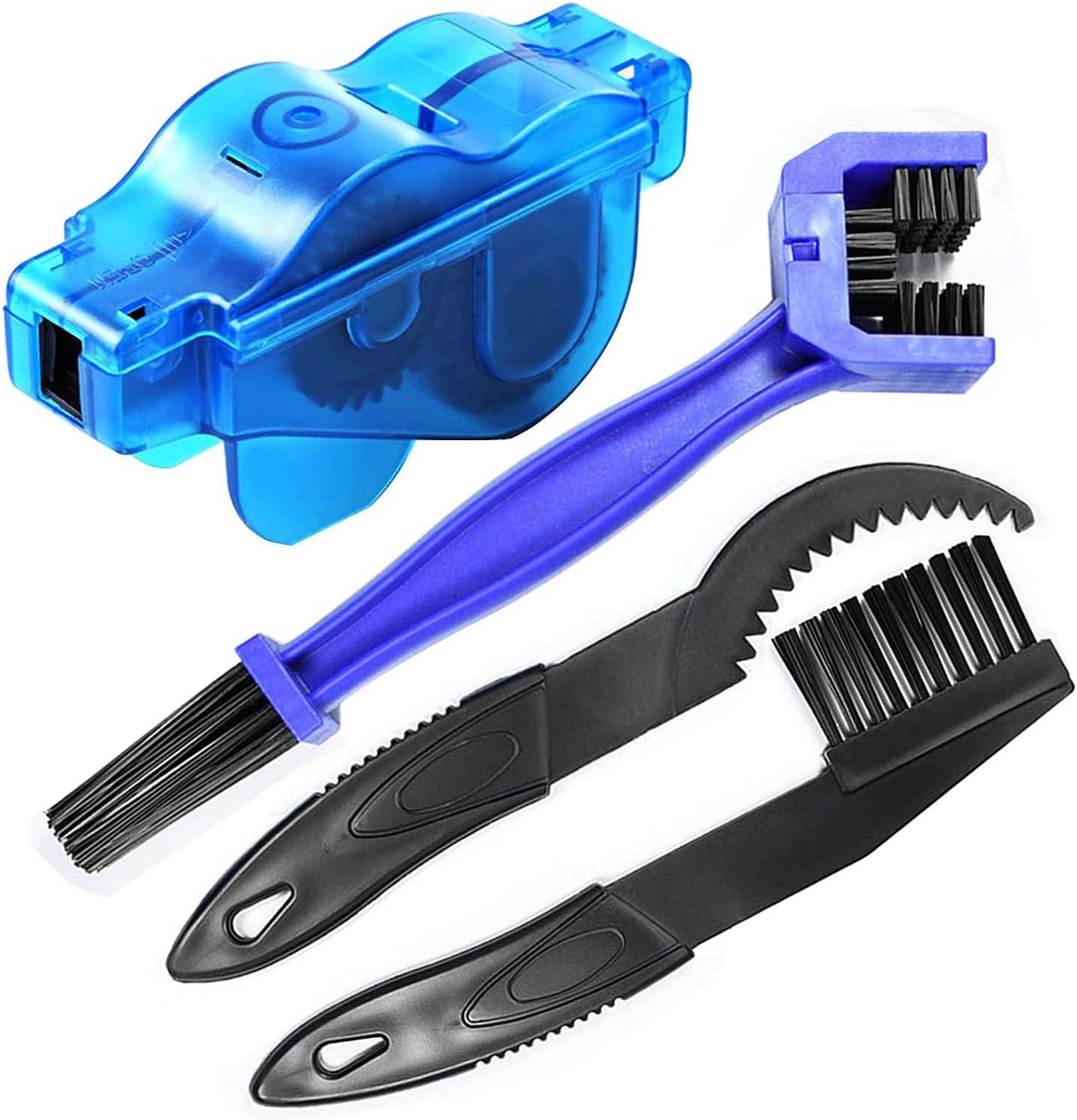 Arabest Bike Chain Cleaner, 4 Pack Bike Cleaning Kit, Portable Bike Chain Scrubber and Chain Brush, Bicycle Cleaning Brush Tool for Cycling, Mountain Bike, Road Bike, BMX