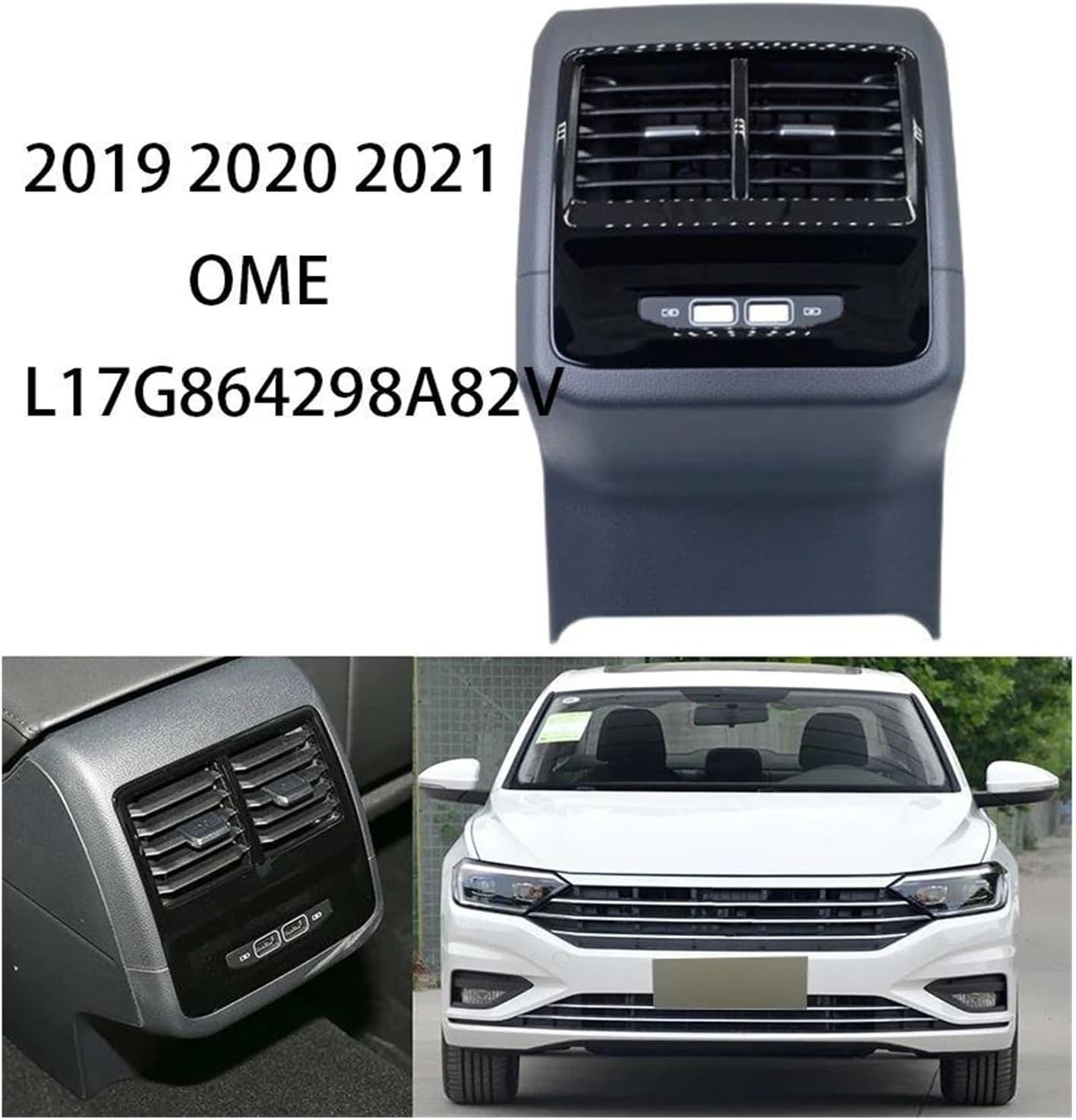 Car Vents Car Air Conditioner Outlet Grille For Sagitar 2019-2021 Rear Air Conditioner Outlet Armrest Box Air Nozzle Baffle