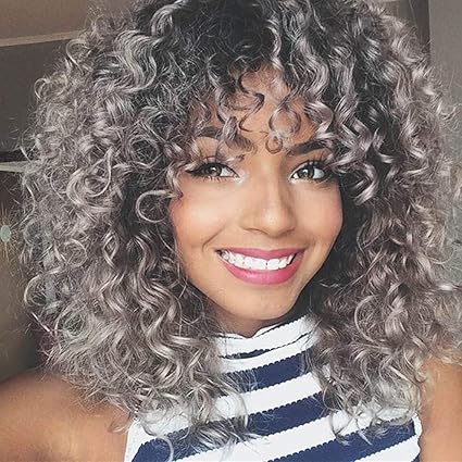 curly gray wigs