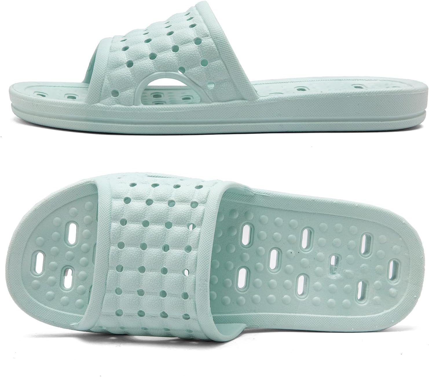 Shower Shoes with Drainage Holes, Quick-Drying Non-Slip Slippers Dormitory Home Bathroom Slippers Unisex