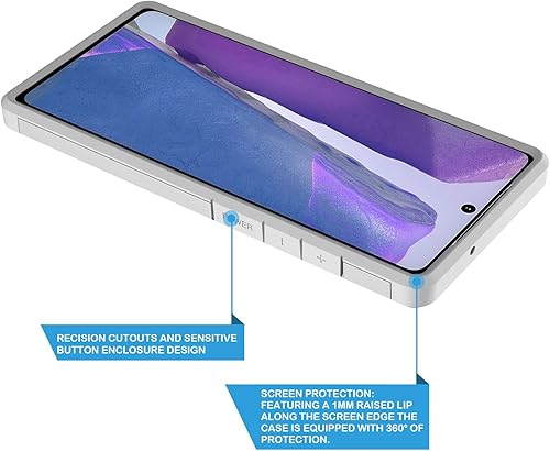 Miniatura 4 de Rosebono - Funda compatible con Samsung Galaxy Note 20 Ultra, delgada, híbrida, a prueba de golpes, diseño colorido de la piel, para Samsung Galaxy