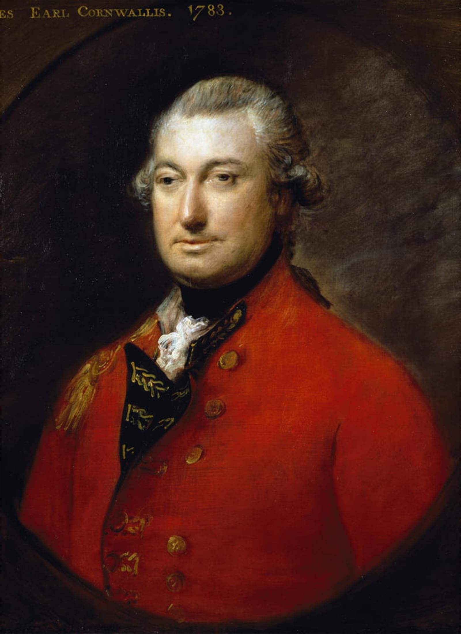 ARTXLXXBN Famous Art Print Poster Vintage Wall Art Portrait of Charles Cornwallis by Gainsborough Canvas Art Poster for Home Decor 60x90cm