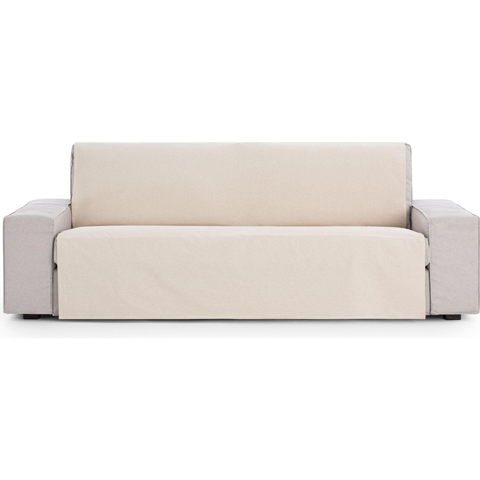 Foulard multifonction respirant grand format tissu doux beige
