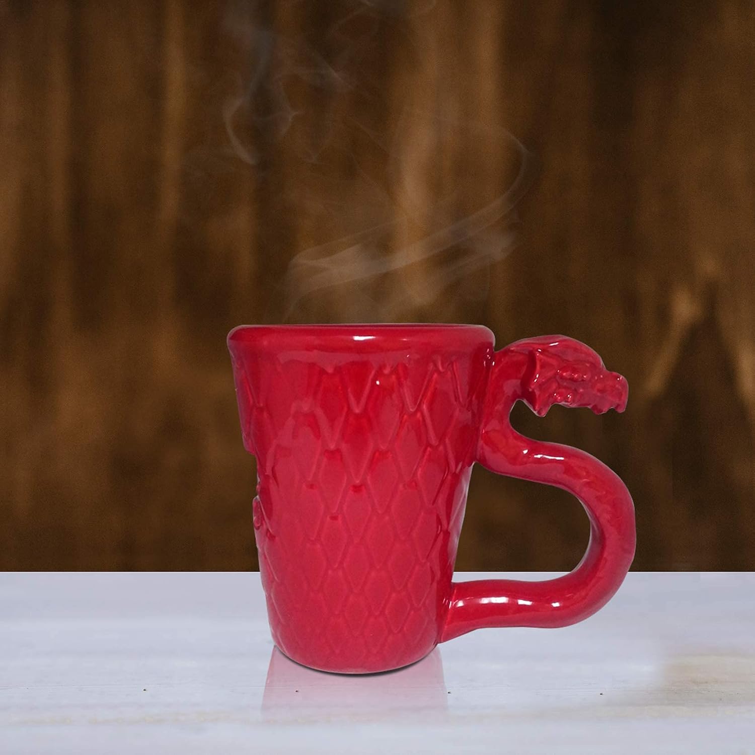 Top Rated Official Dungeons & Dragons 16 oz Red Color Molded Ceramic Coffee Cup, Tea Mug, DND Gamer Mug,By JustFunky 🔥 Crazy Deals Official Dungeons & Dragons 16 oz Red Color Molded Ceramic Coffee Cup, Tea Mug, DND Gamer Mug,By JustFunky