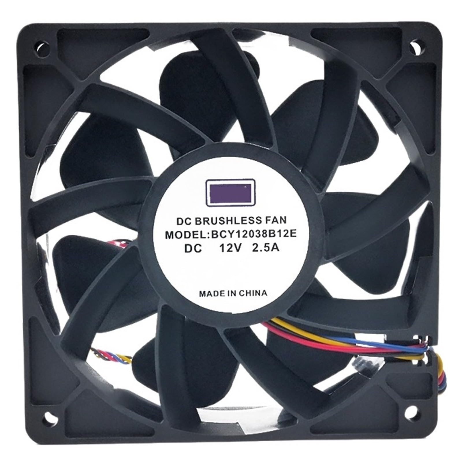 Ventilateur de refroidissement BCY12038B12E anti surchauffe PC 12v 2.5A - 3