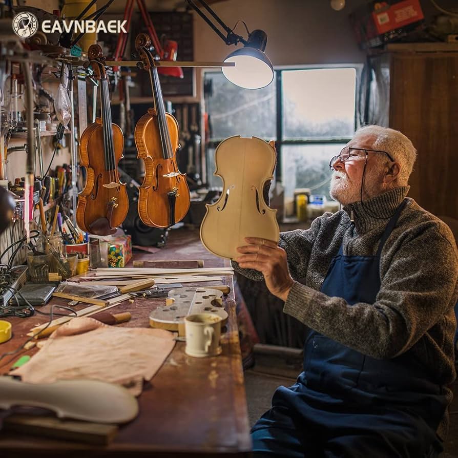 Violin Shoulder Rest 4/4 Full Size SONICAKE Set Full Size Fiddle Solidwood Fo Adults 4/4 Violin