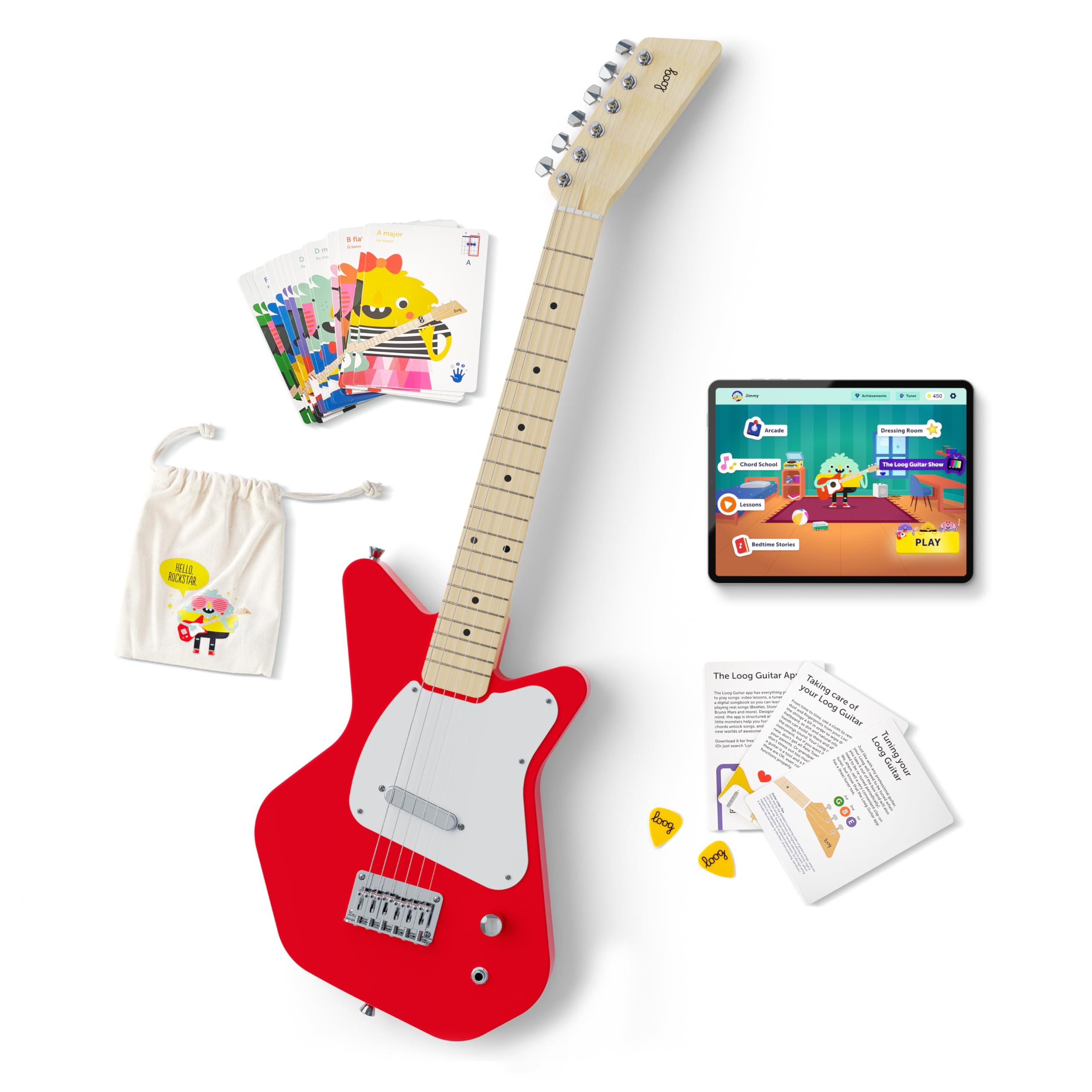 RIIZE ショウタロウ　Get a Guitar Amazon アメリカ限定 Amazon.com: Loog Pro VI Electric kids real guitar for Beginners