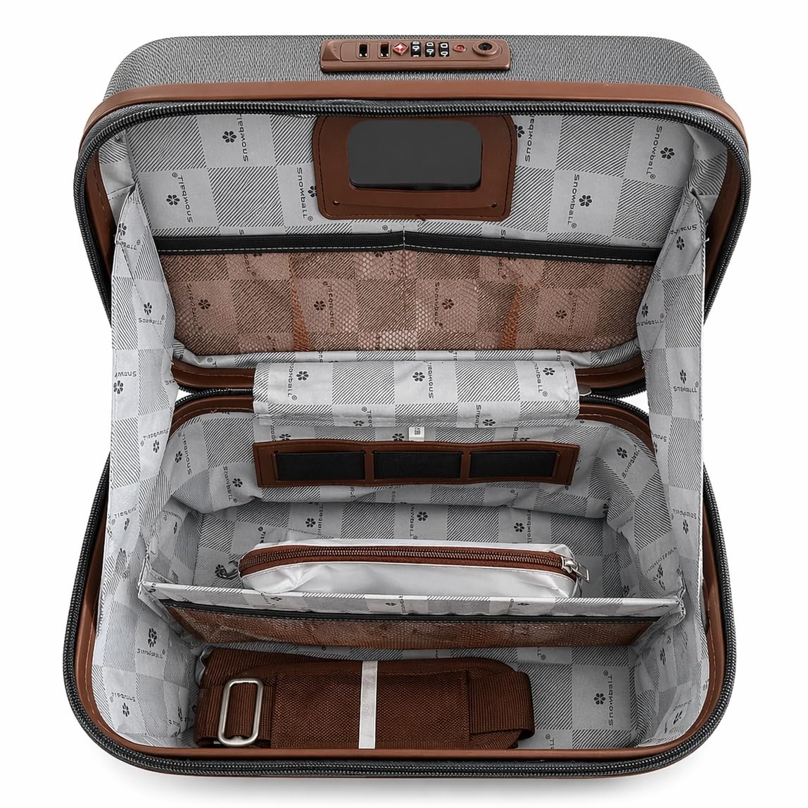 Vanity Case à Code TSA Snowball Gris