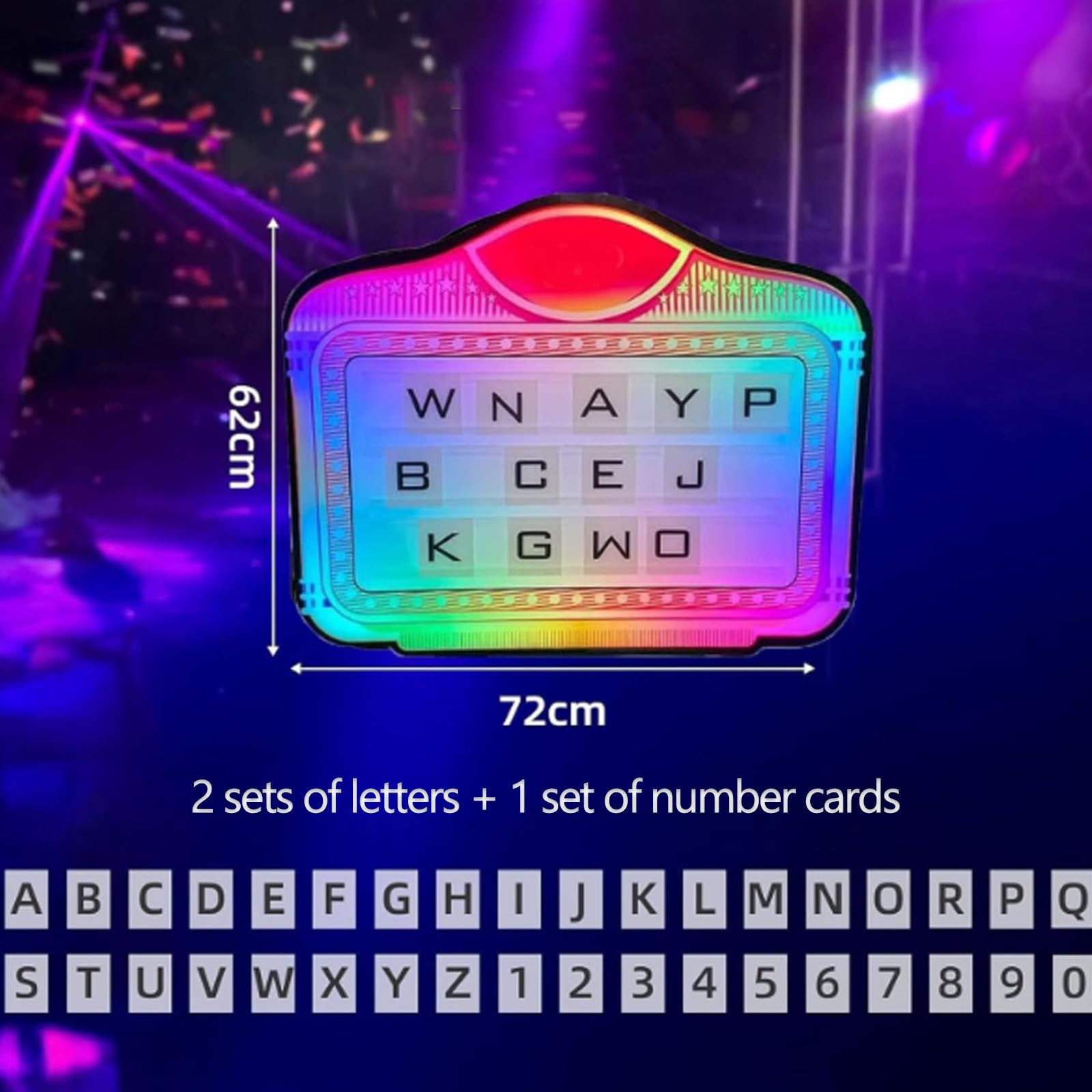 Espositore per bottiglie di vino con lettere a LED, cartellone per servizio VIP in discoteca, cartellone pubblicitario luminoso a colori, display LED luminoso portatile,Nologo