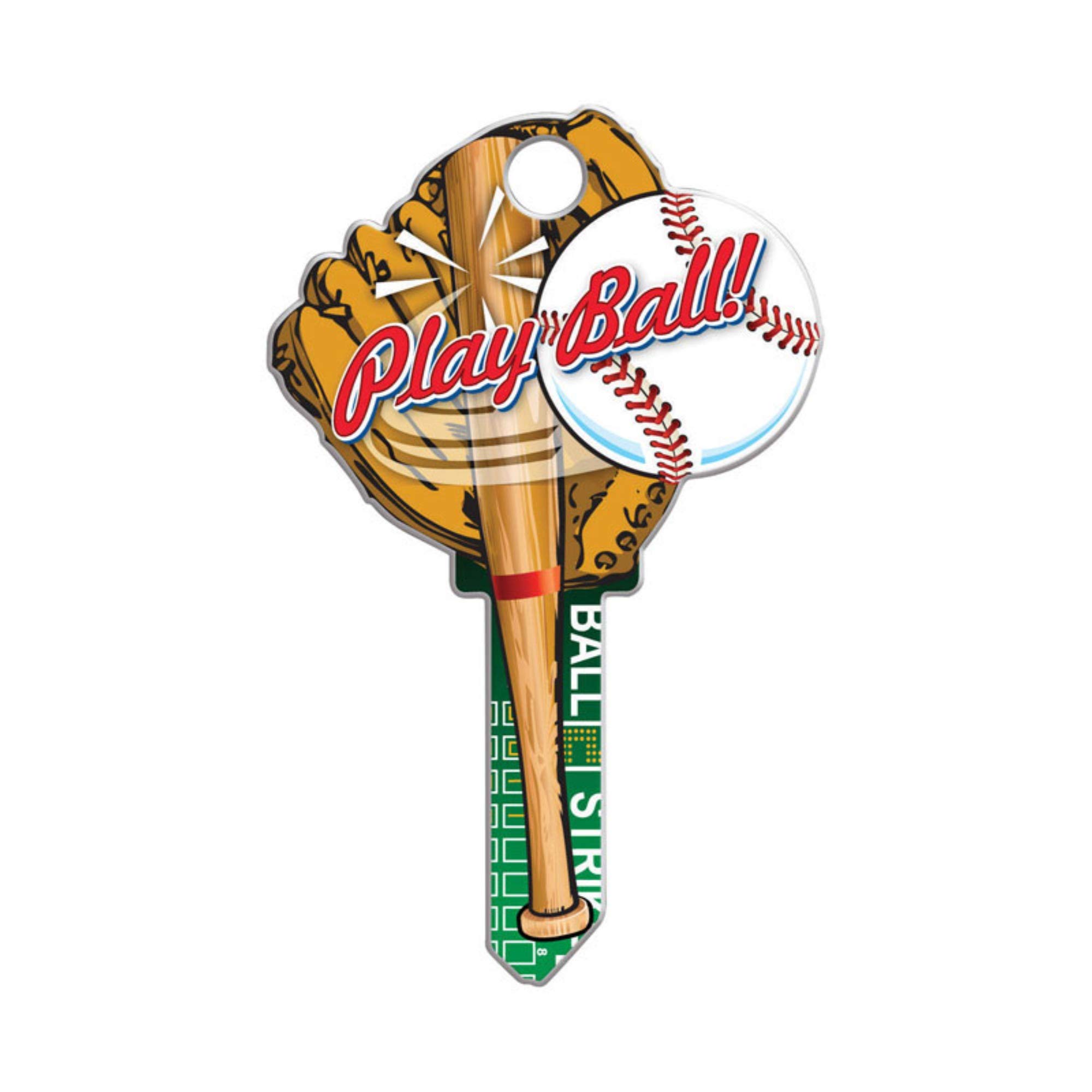 House Key Baseball Kwk porte-clés batte idée cadeau sport