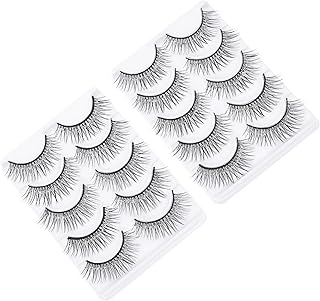 Beaupretty 10 Pares De Cílios Cílios Fofos Cílios Postiços 3D Cílios De Simulação De Cílios De Volume Grosso Cílios Multicamadas Cílios De Fibra Preta Lantejoulas Maquiagem Cílios