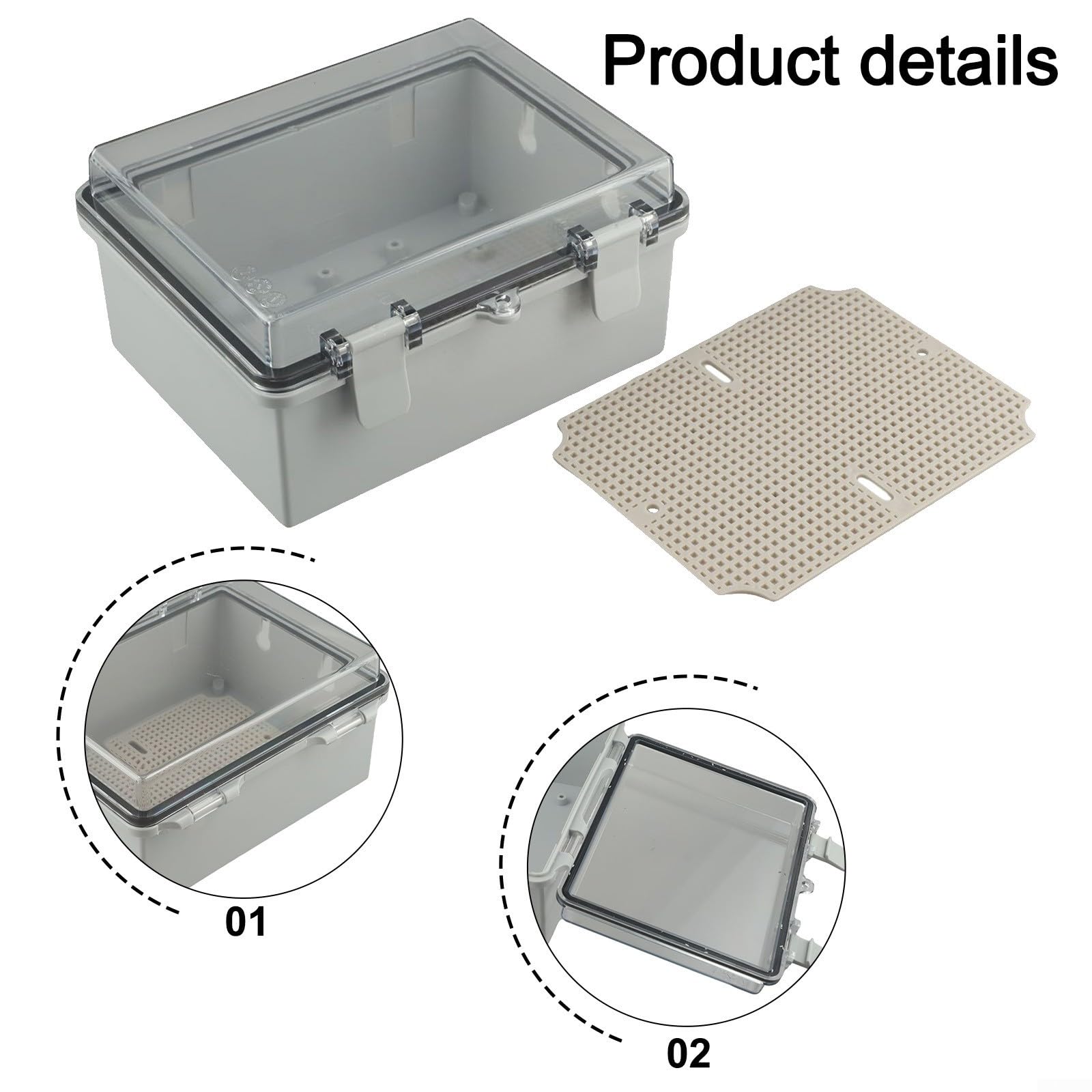 Cubierta protectora de enchufe, caja prueba exterior impermeable for exteriores, toma eléctrica pared resistente a la intemperie, alimentación conmutada
