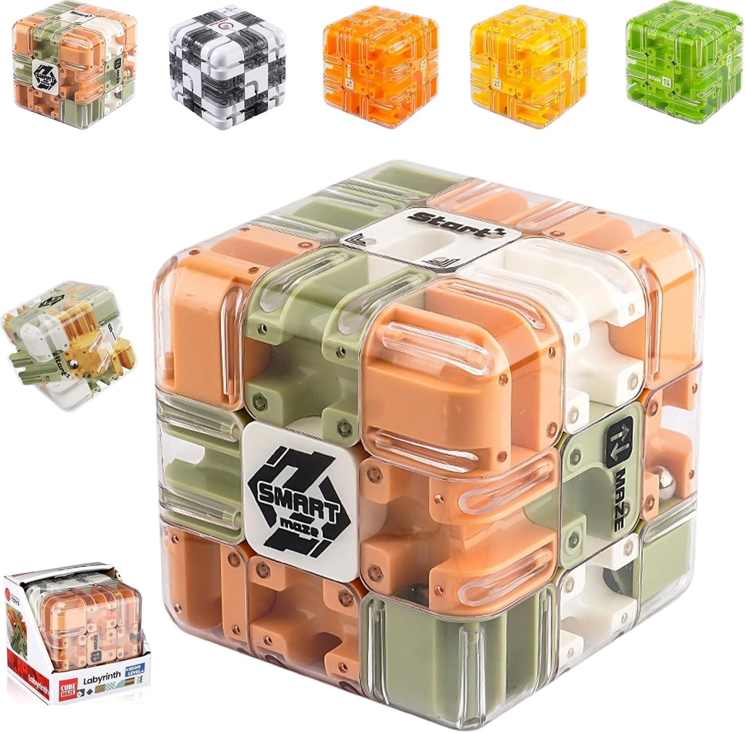 Ugin's Labyrinth 4枚セット 3D Puzzle Maze Cube, Large Labyrinth 3D Puzzle Maze Cube