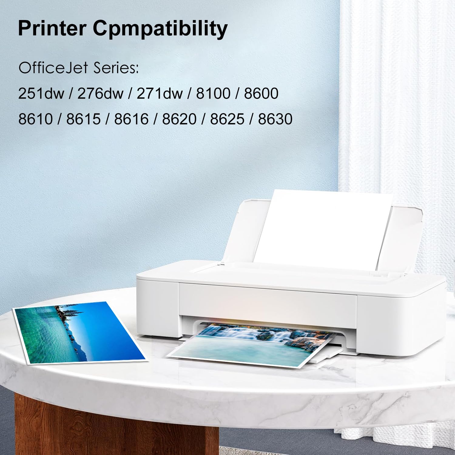 950 951XL Ink Cartridge Compatible for HP 950xl 951xl Ink Cartridges Combo Pack Replacement with OfficeJet Pro 8600 8610 8620 8100 8630 8660 8640 8615 276DW 251DW (Black Cyan Magenta Yellow, 4 Pack)