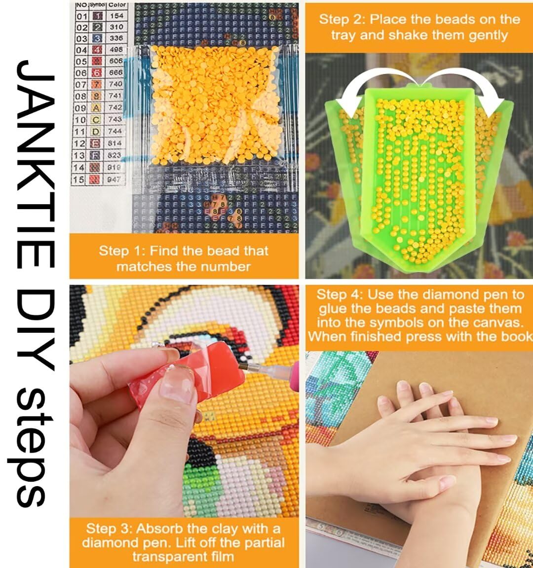 KEYRANKE 12 stuks Diamond Painting Kit Disney Diamond Painting Kit