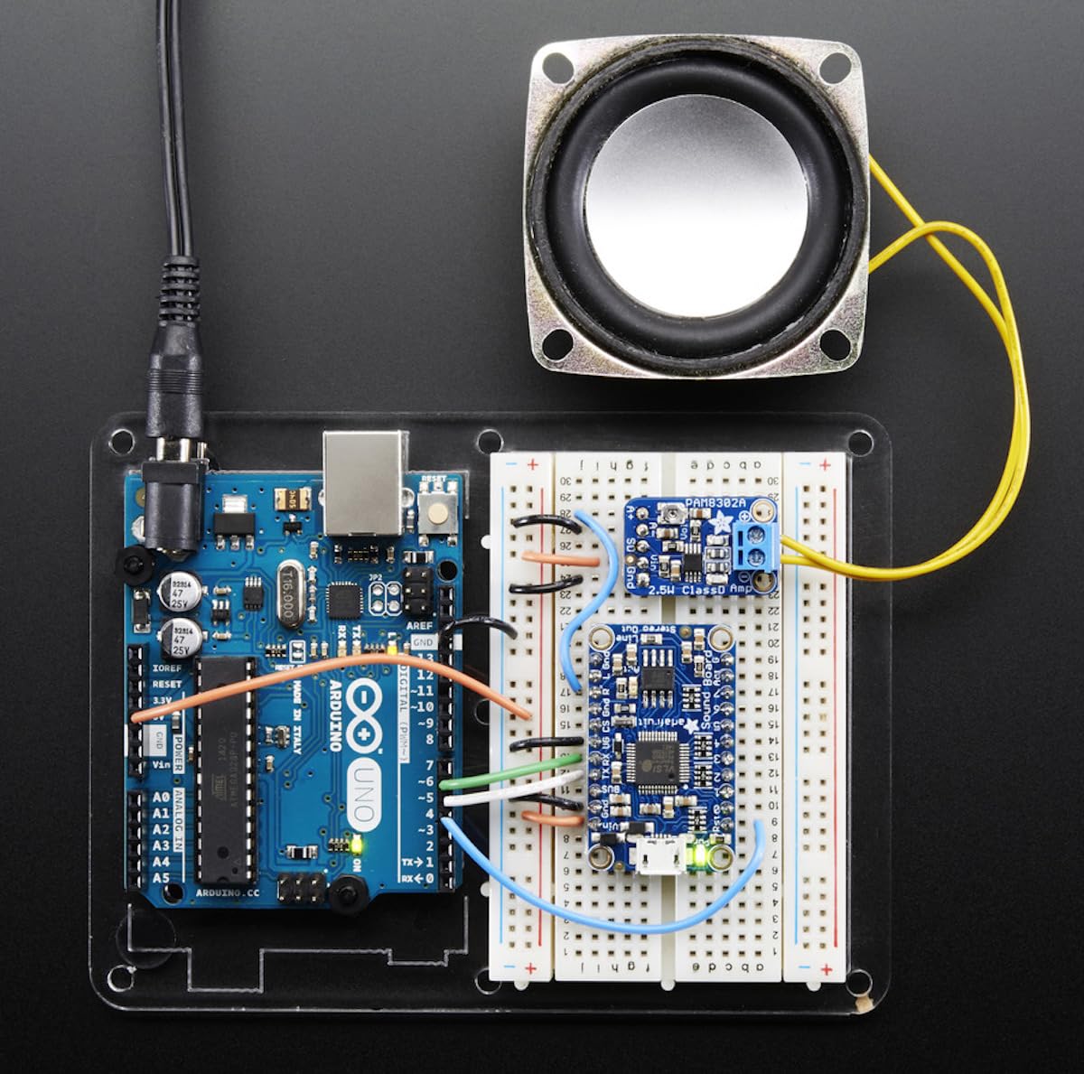 Adafruit Audio FX Mini Sound Board, WAV/OGG Trigger mit 2MB Flash, 2342