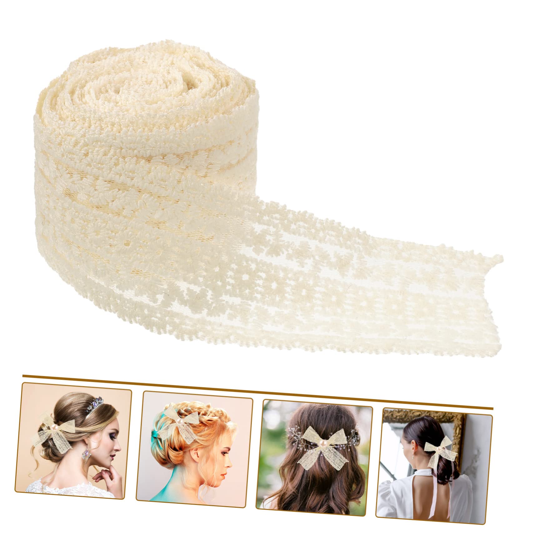 3rollos Cinta De Encaje Decorativa Para Manualidades Trim De Encaje Para Diy Ropa y Accesorios Metros